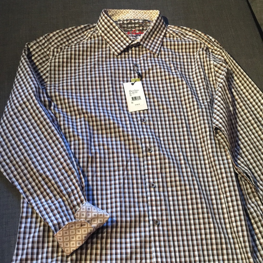 Robert Graham Woven Classic Fit Button Up XXL